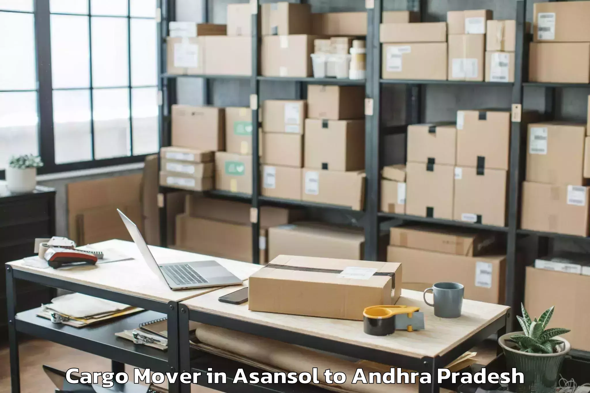 Book Asansol to Laveru Cargo Mover Online